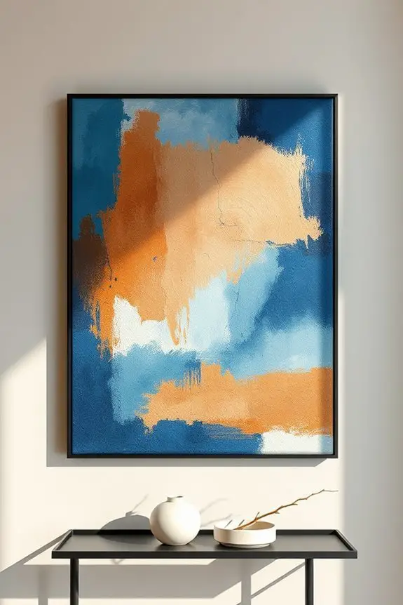 abstract oceanic warmth decor