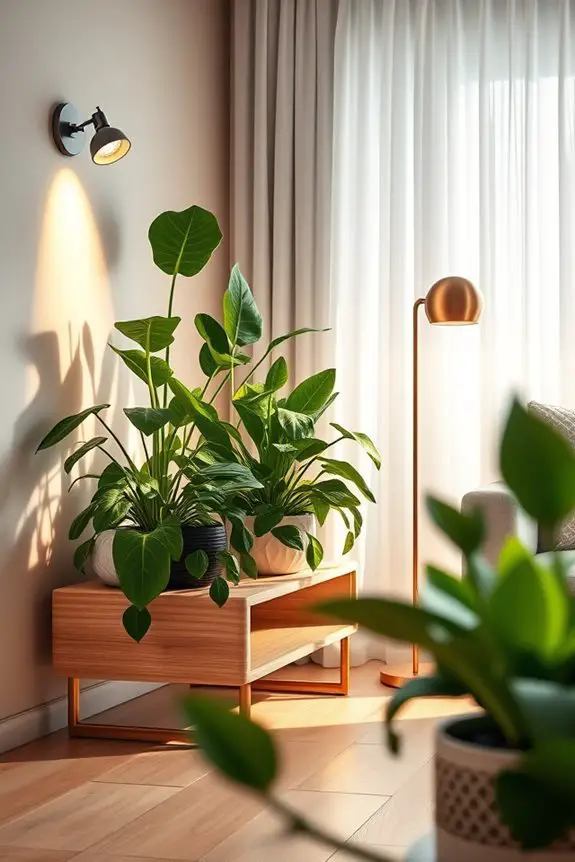 accent lighting for plants