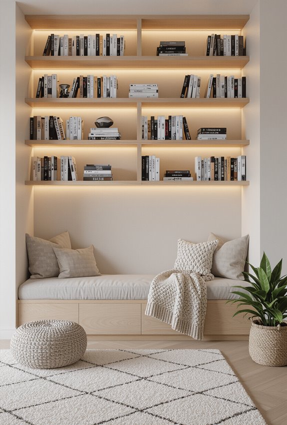 accent lighting for shelves