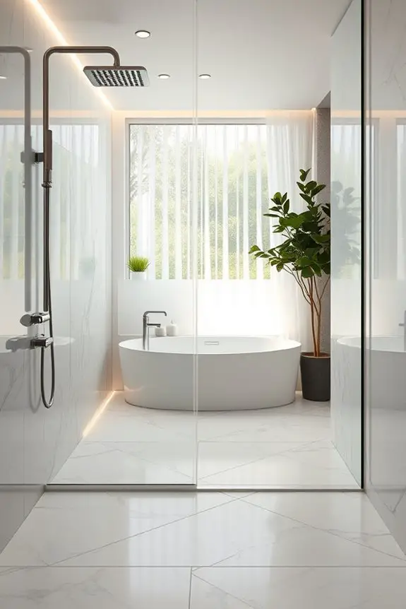 accent lighting for showers