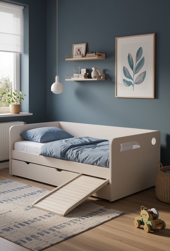 accessible low beds with rails
