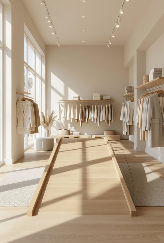 accessible navigable well lit retail