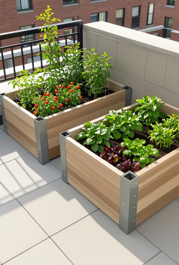 accessible raised planter boxes