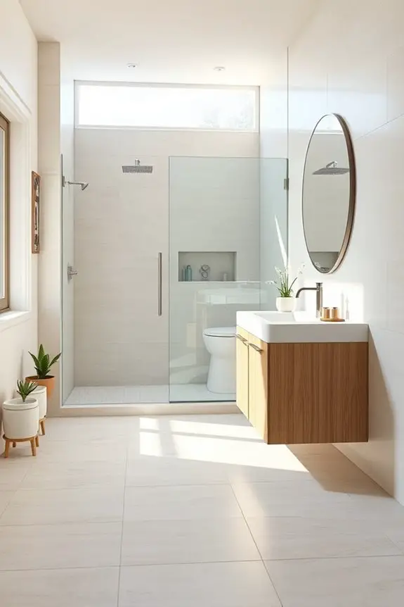 accessible seamless shower design