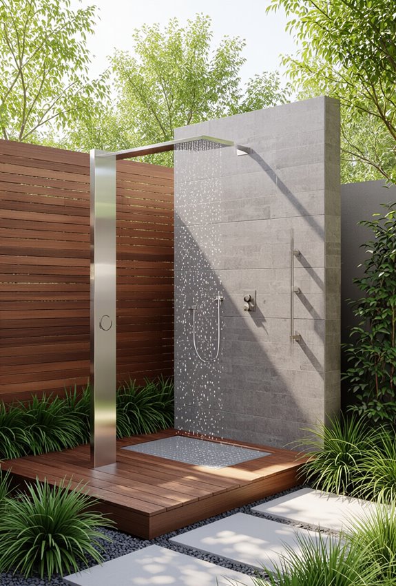 accessible slip resistant shower design
