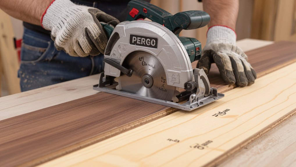 accurate cuts with backing