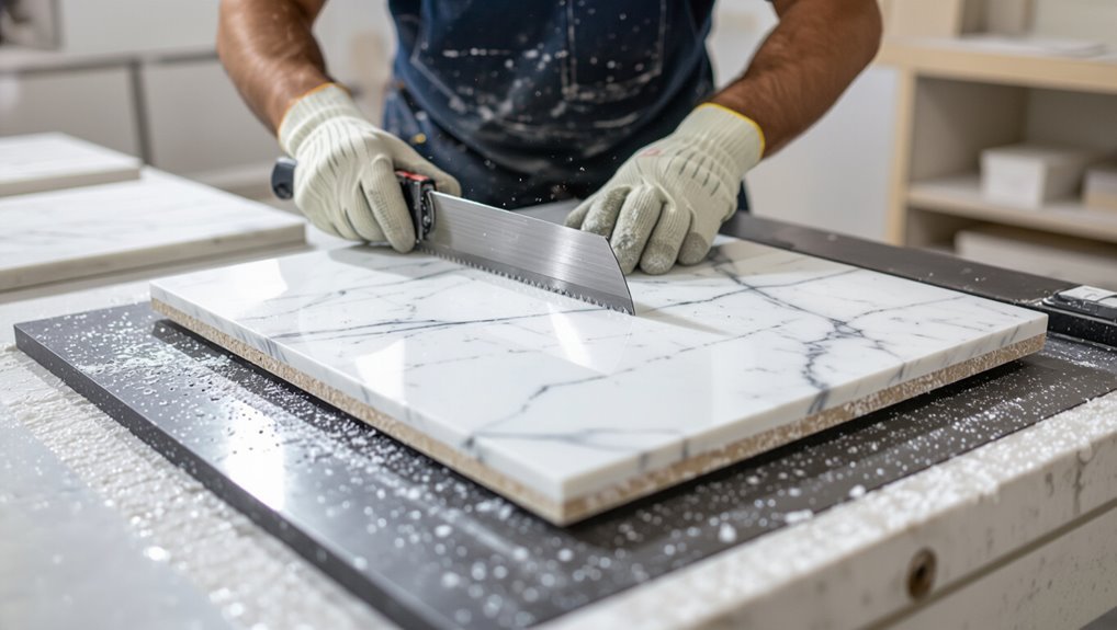 accurate marble tile cutting