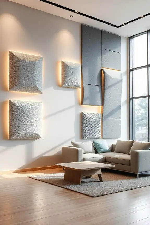 acoustic panels with lighting