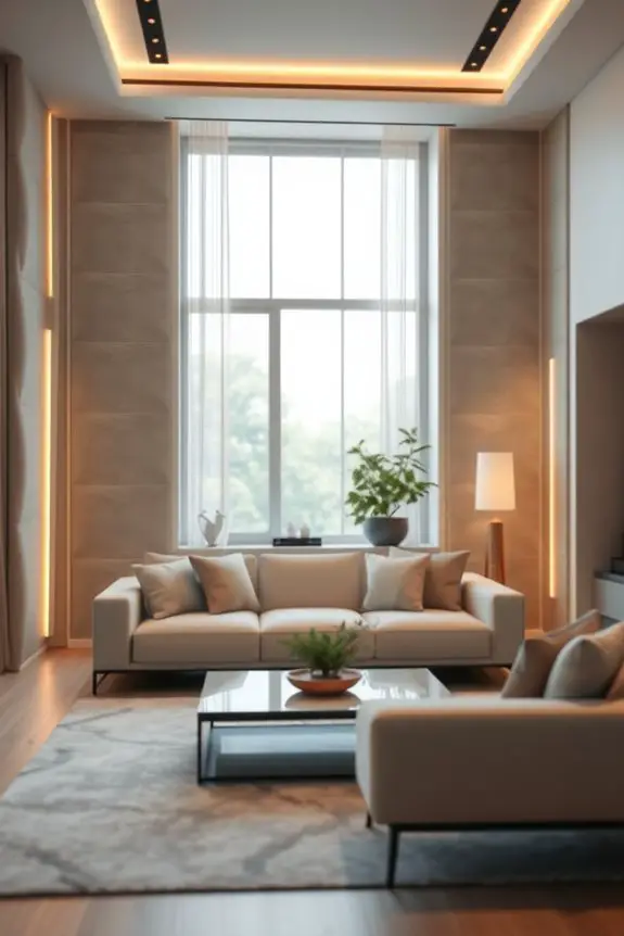 acoustic panels with lighting
