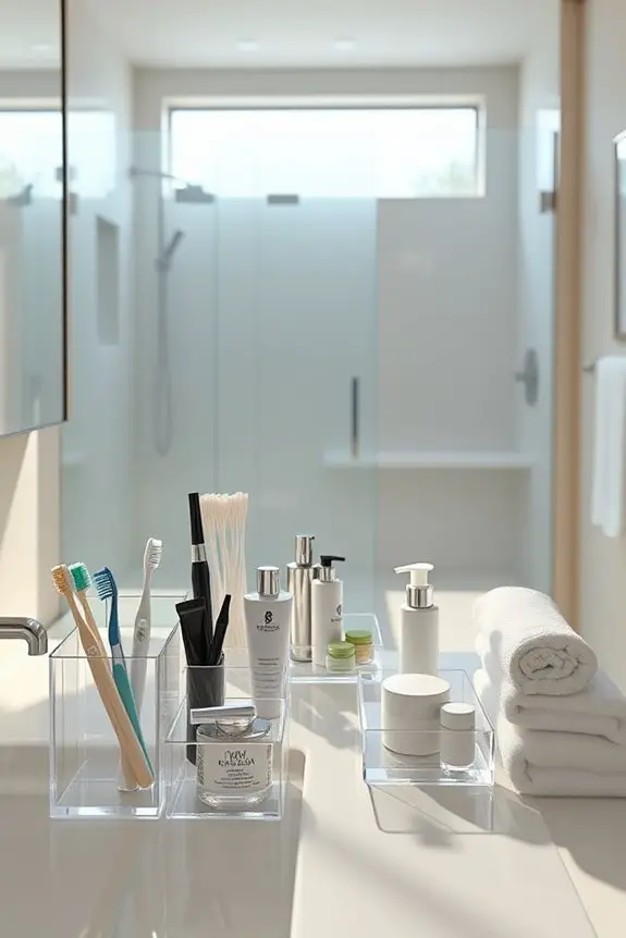 acrylic organizers for bathrooms