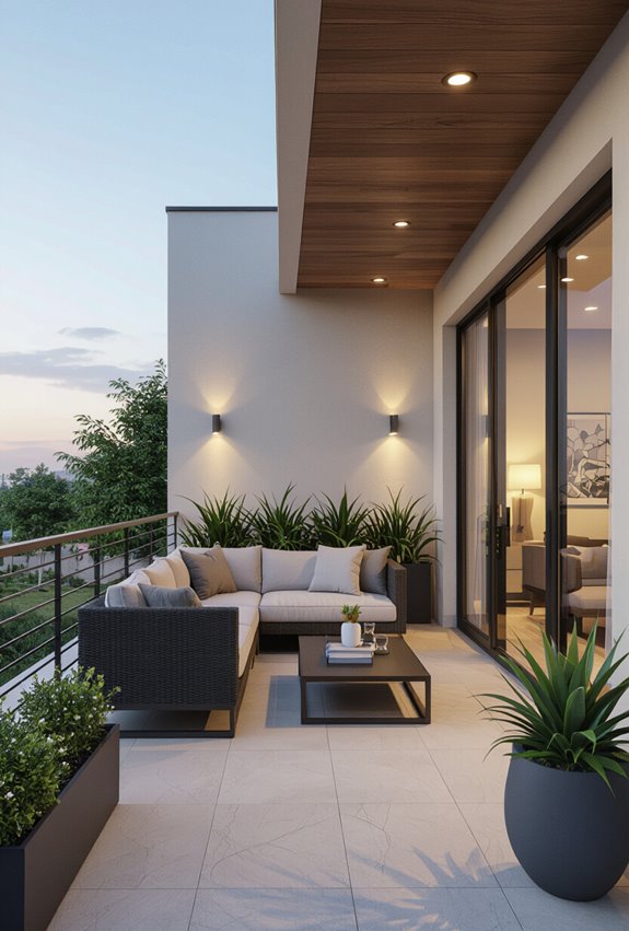 adaptive smart balcony lighting