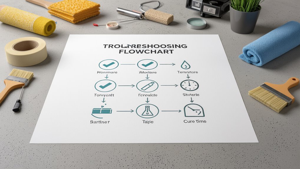 adhesion troubleshooting flowchart steps