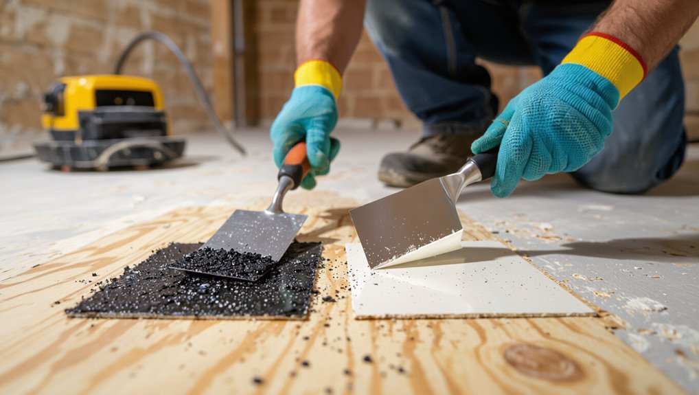adhesive removal techniques vary