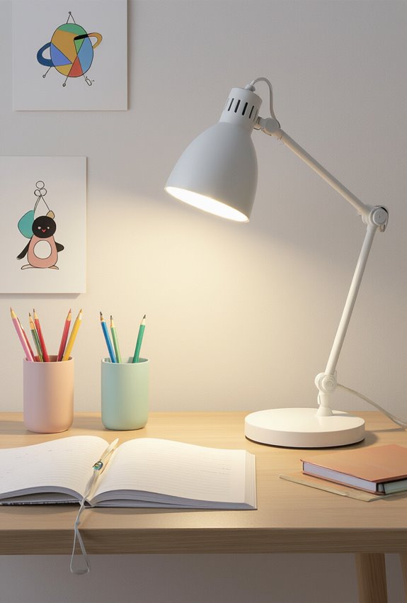 adjustable glare free warm lighting