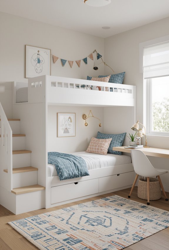 adjustable integrated study bed combo