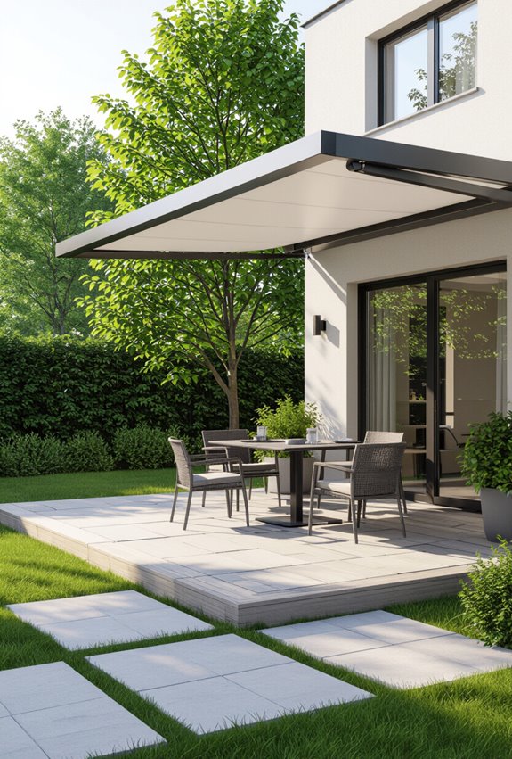 adjustable shade for patios