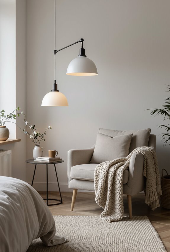adjustable swing arm reading lamps