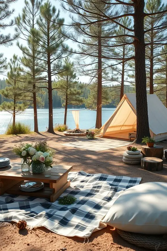 adventure filled bridal shower camping