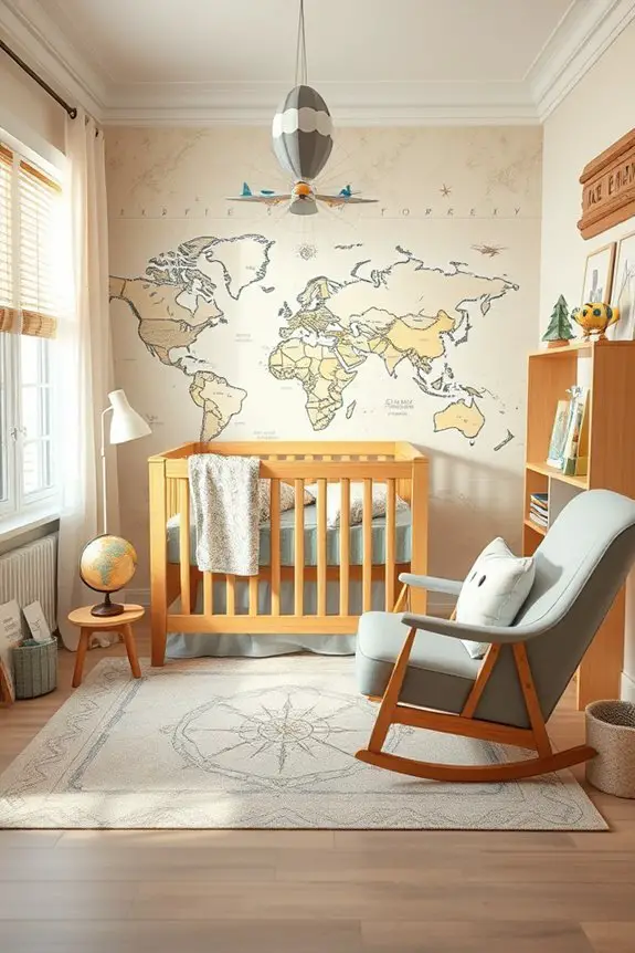 adventure inspired nursery decor