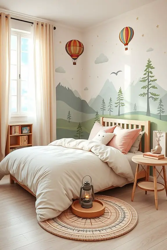 adventure themed bedroom transformation