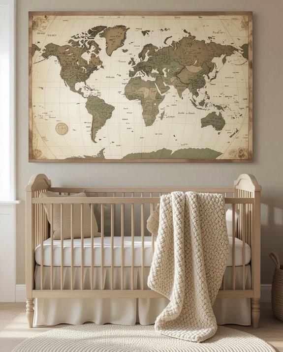 adventurous vintage nursery theme