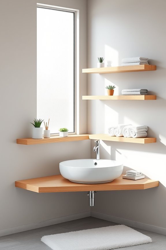 aesthetic floating shelf designs
