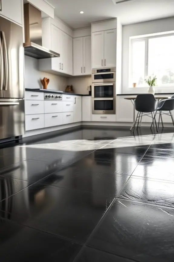affordable black vinyl flooring