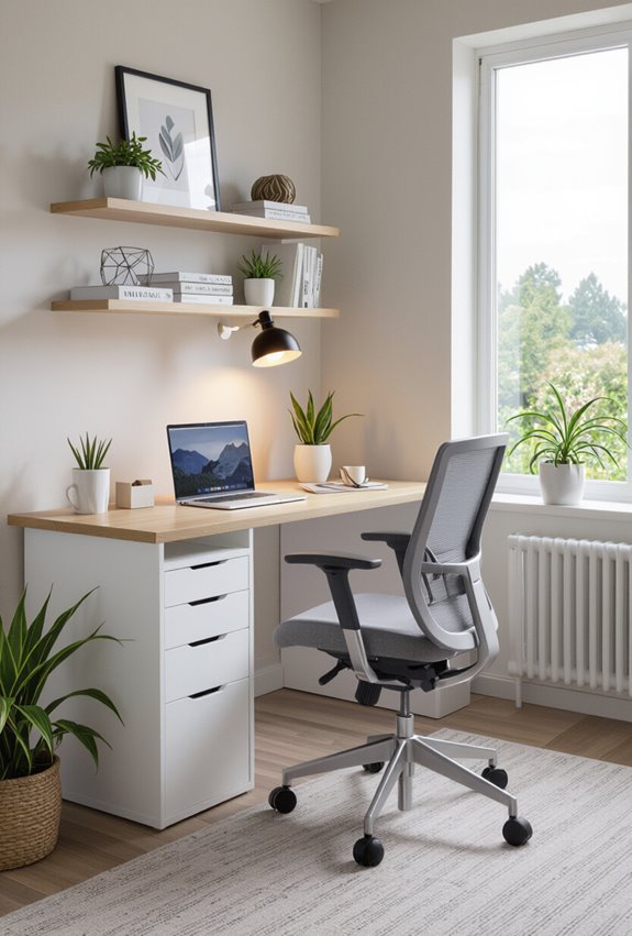 affordable compact corner office