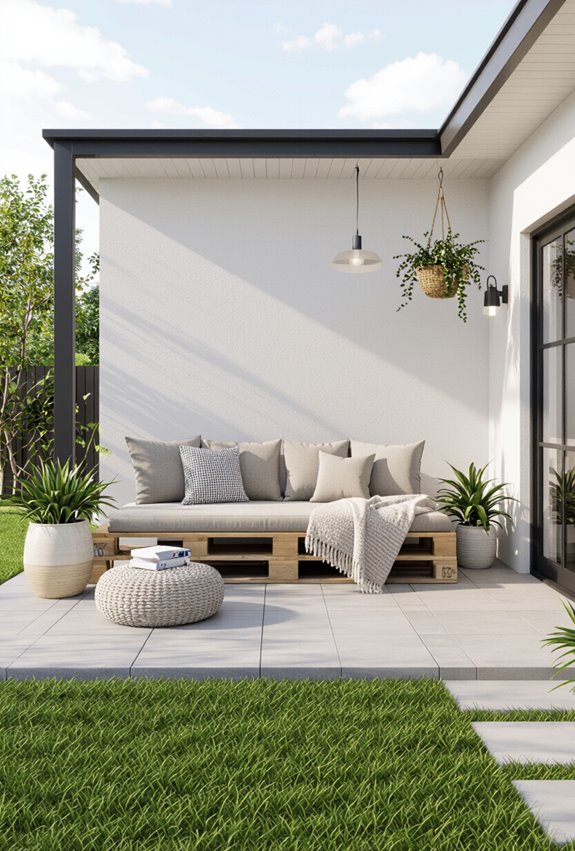 affordable cozy patio transformation