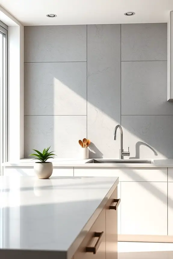 affordable modern concrete backsplashes