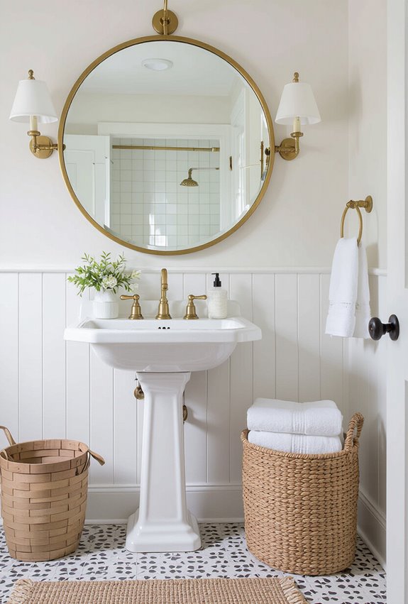 aged brass warm accents
