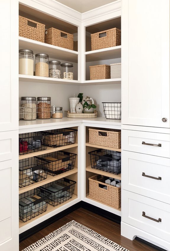 airflow friendly pull out baskets