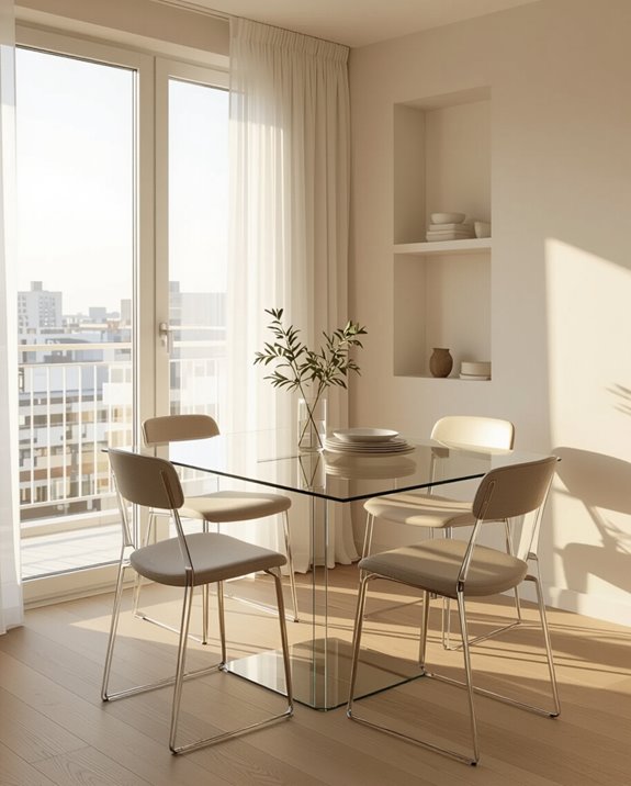 airy glass table benefits