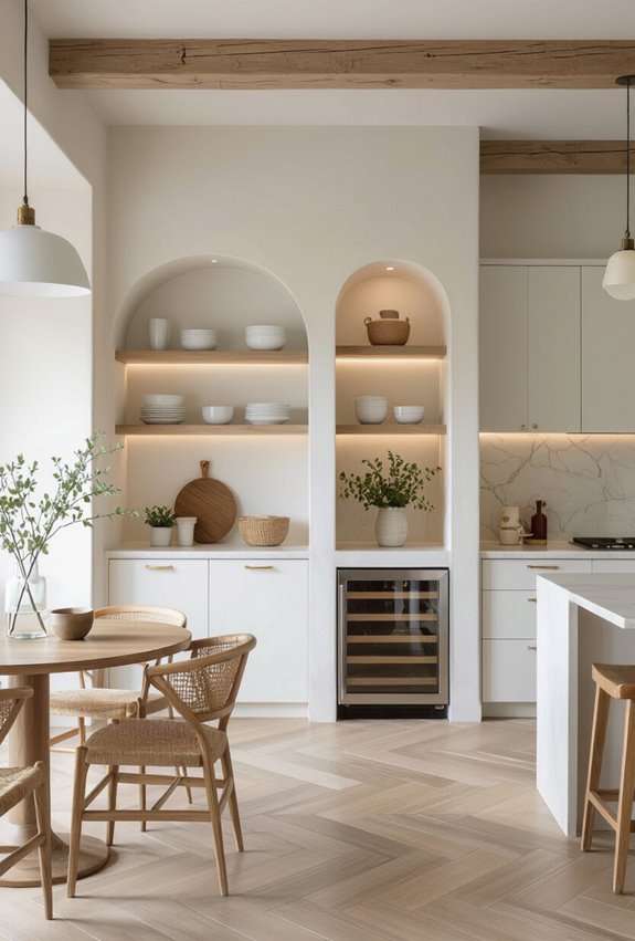 airy half wall cubby display
