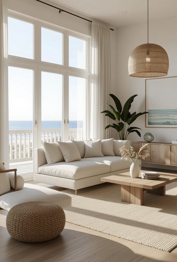 airy linen bleached wood