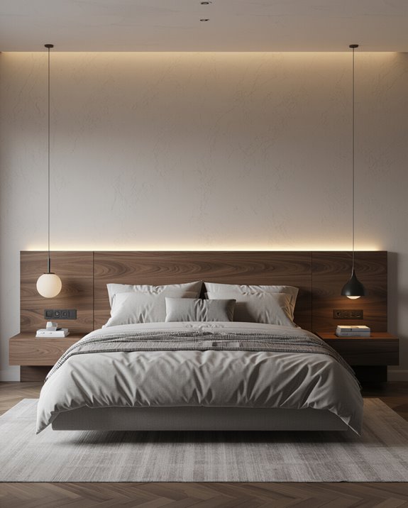 ambient halo lit headboard