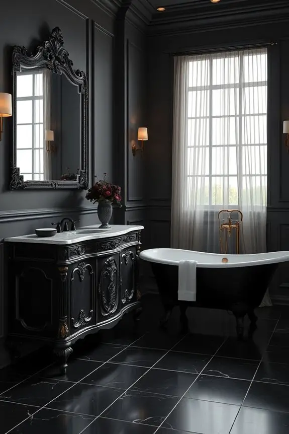 antique black furniture elegance