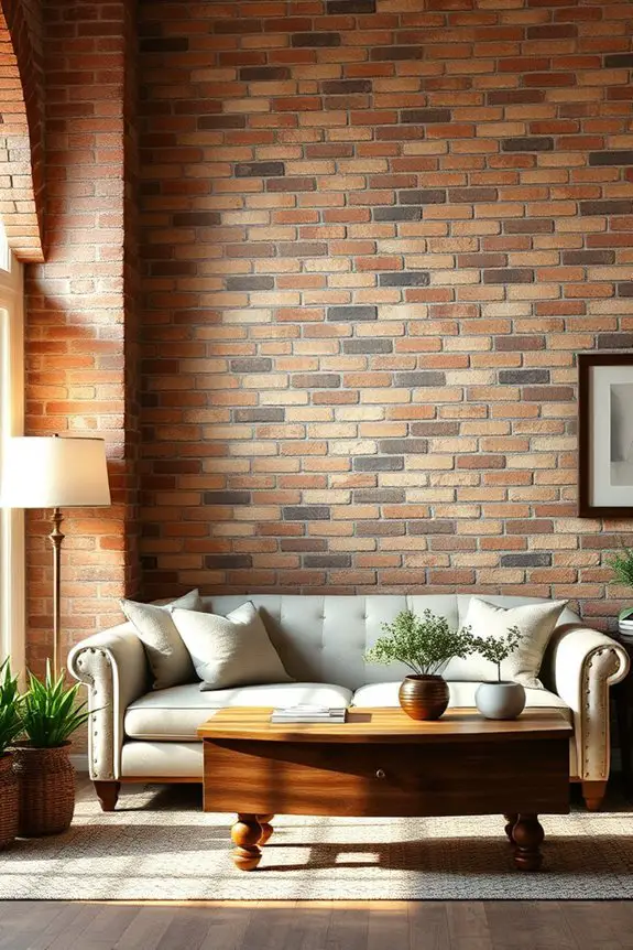 antique brick wall charm