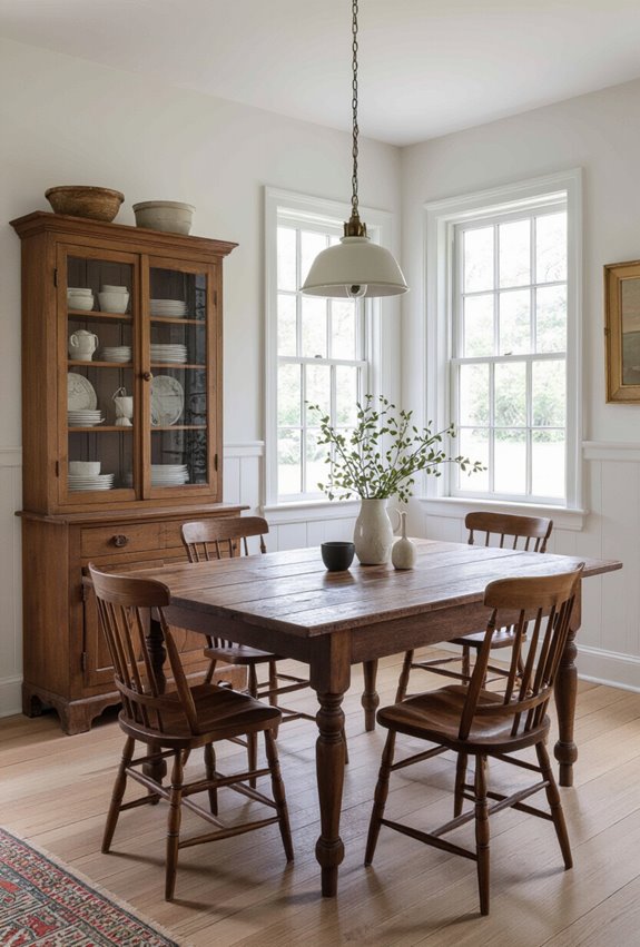 antique farmhouse table for dining