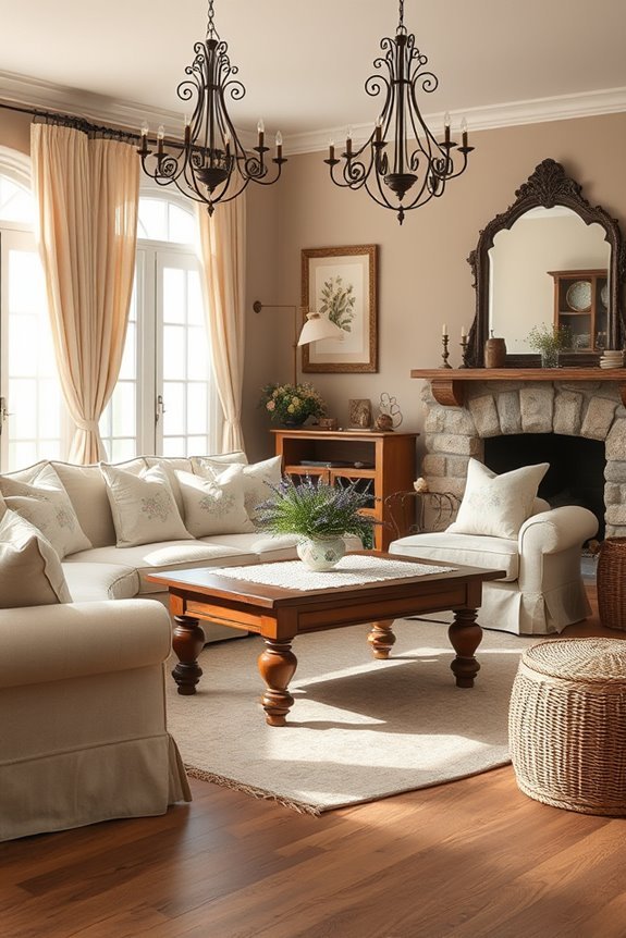 antique fixtures enhance elegance