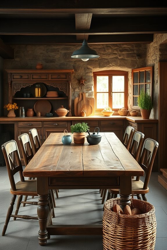 antique furniture adds charm