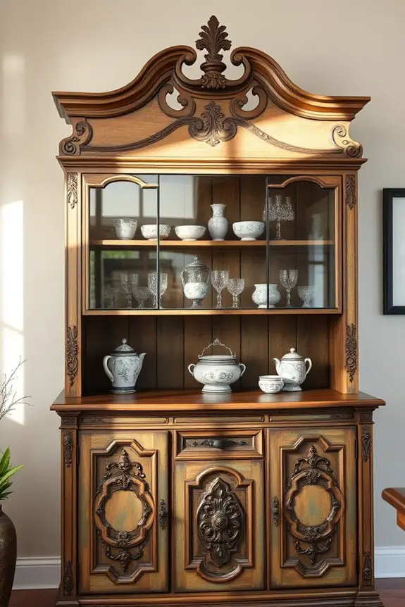 antique patina hutch restoration