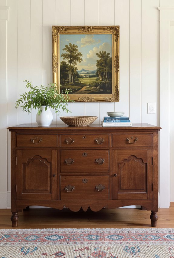 antique restored buffet focal point