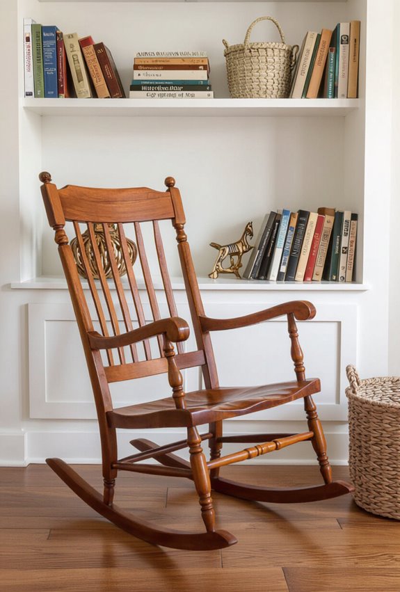 antique rocking chair nook
