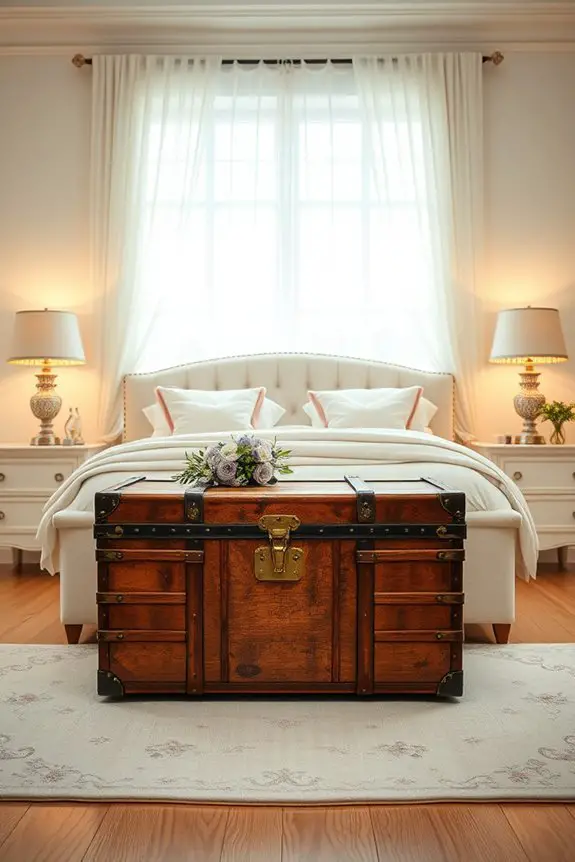 antique trunk storage solution