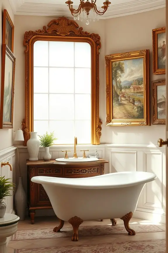 antique wall art elegance