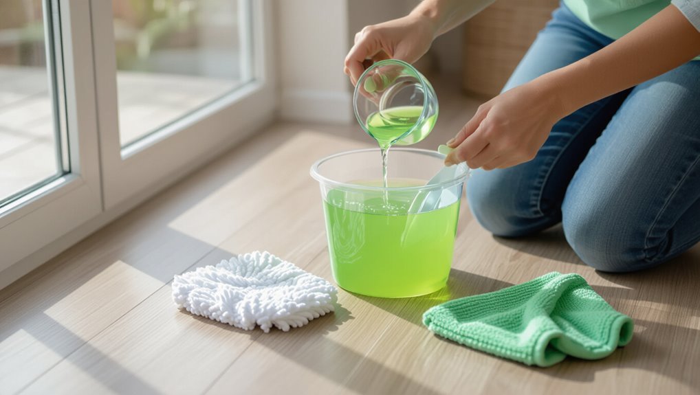 apply cleaner with care