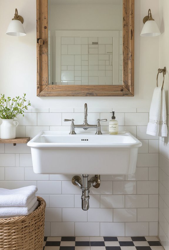 apron front rustic refined sink