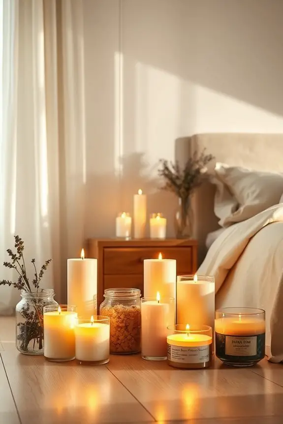 aromatherapy candle relaxation corner