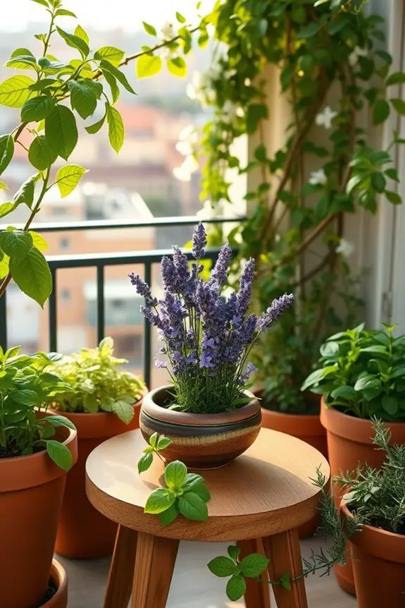 aromatic balcony plant oasis